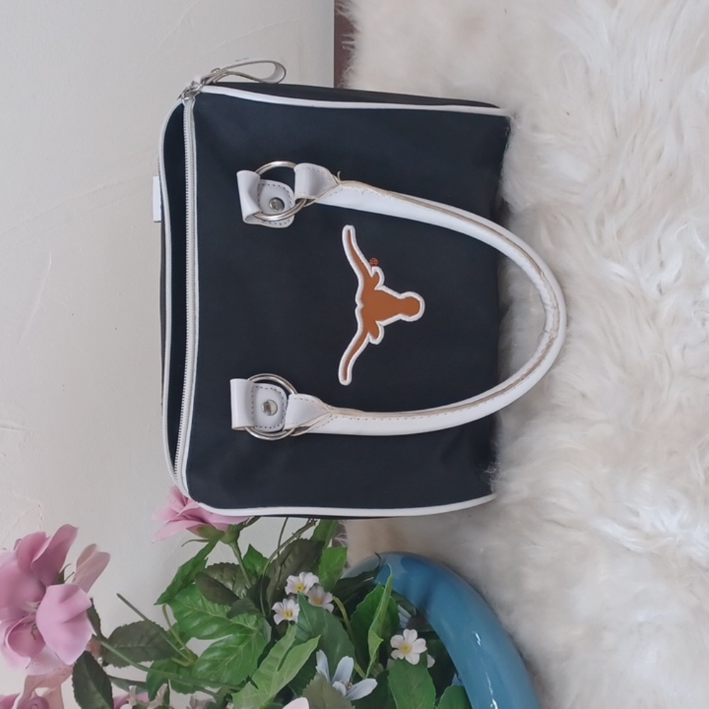 Purse Longhorns University of Texas official licensed collegiate zipper closure